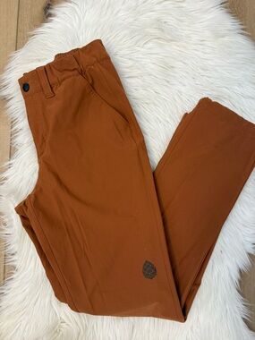 Stio Rust Orange Straight Leg Hiking / Outdoor Pants - Size 8R